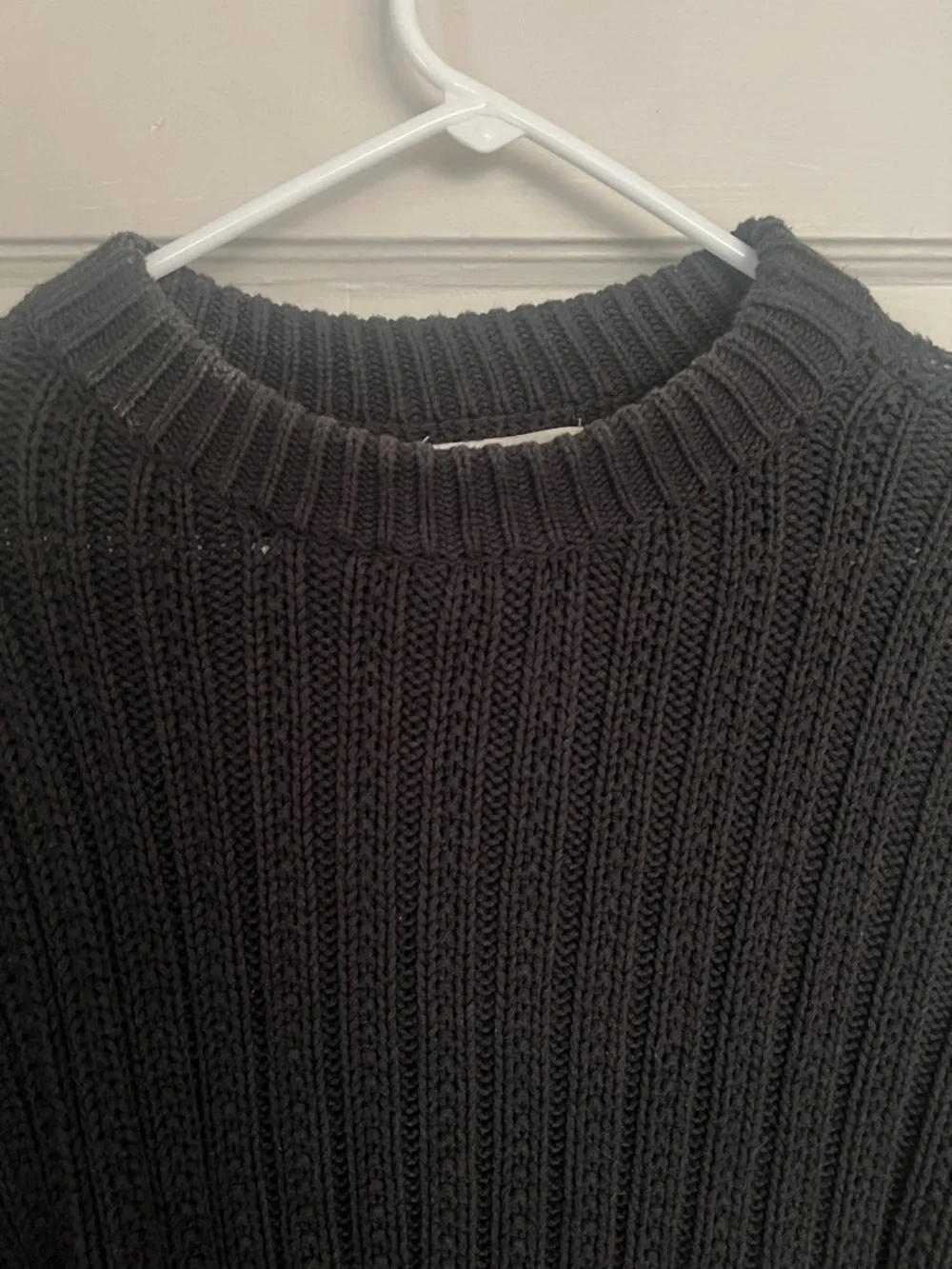Universal Thread Black Ribbed Knit Sweater - Picture 3 of 6